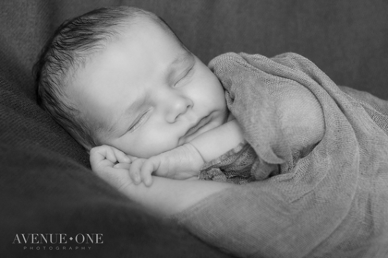 Sleeping baby during newborn session