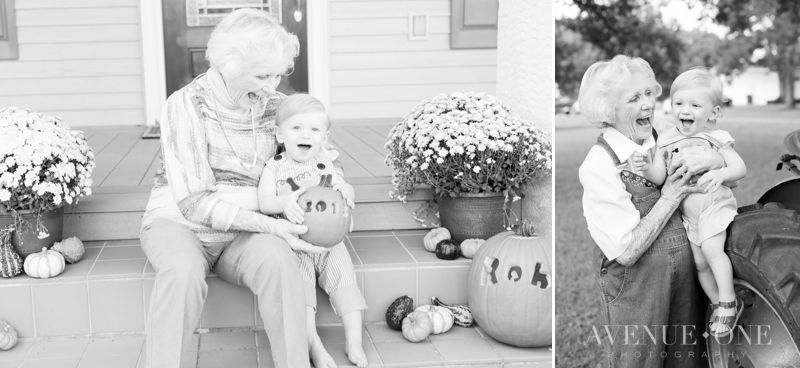 little boy with great grandma