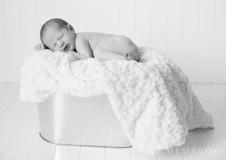 baby sleeping newborn session