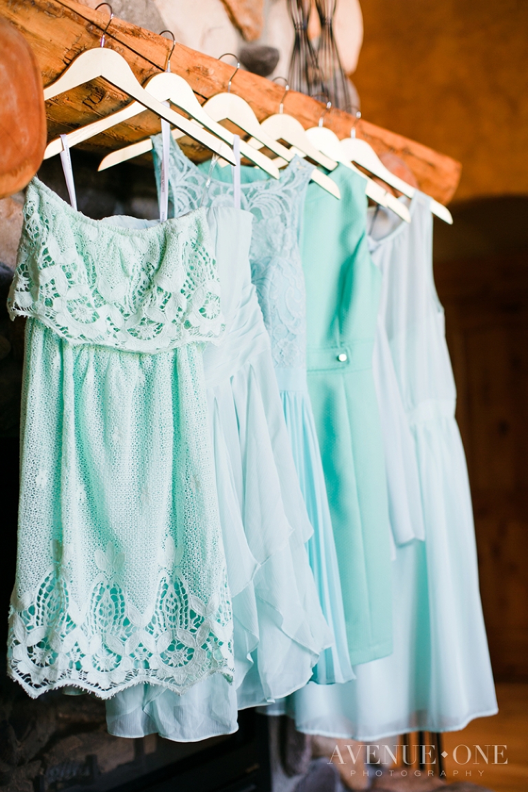 different bridesmaids dresses mint color