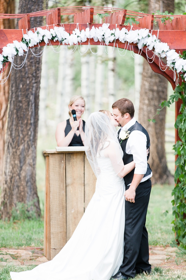 first kiss colorado wedding