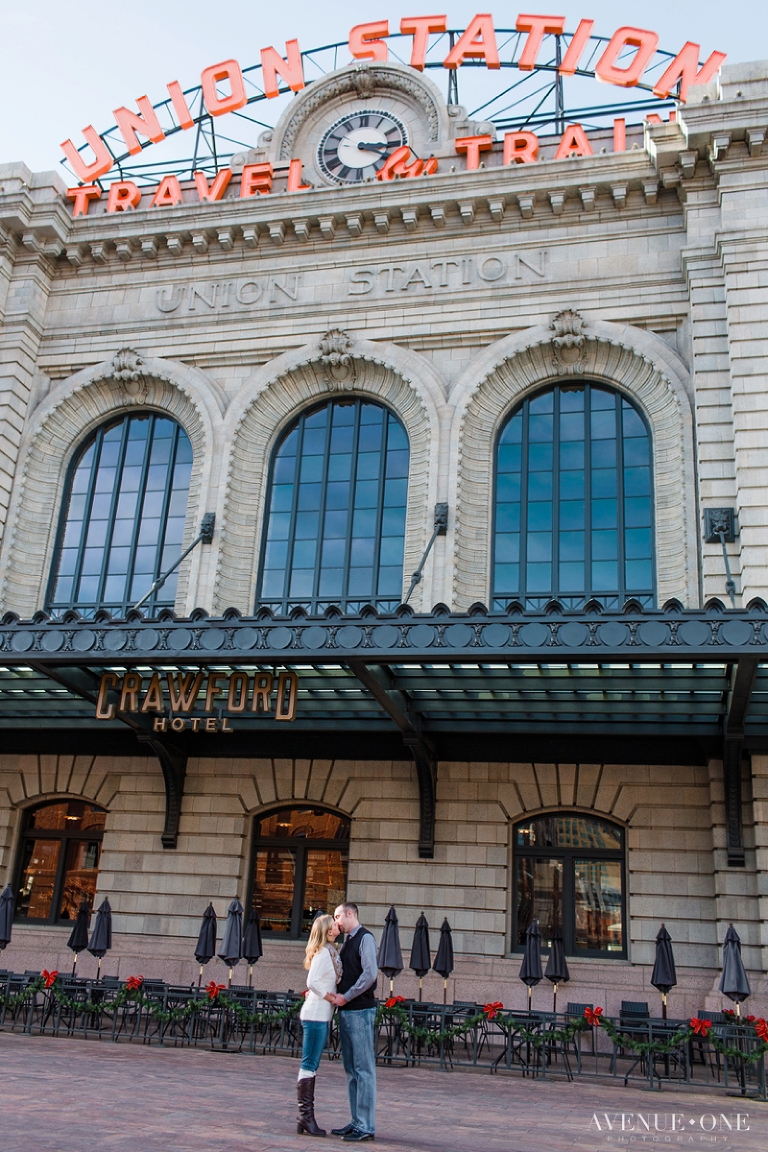 Denver-union-station-engagement-photo-with-sign