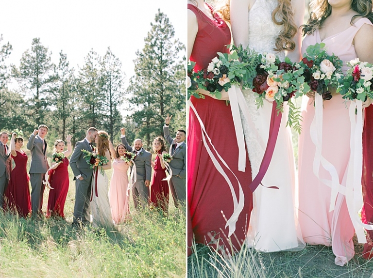 bridal-party-at-summer-star-ranch-wedding-helena-mt
