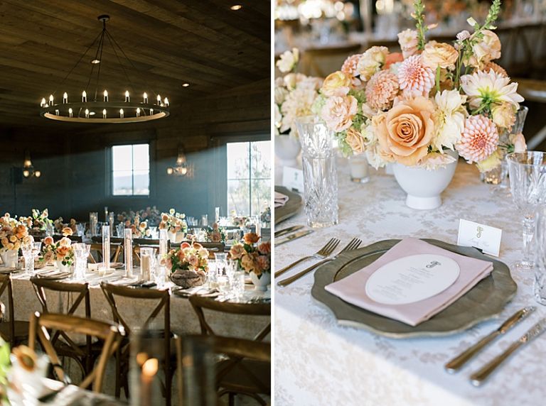 Wedding Reception Space at a Luxury Wedding at Copper Rose Ranch, Montana