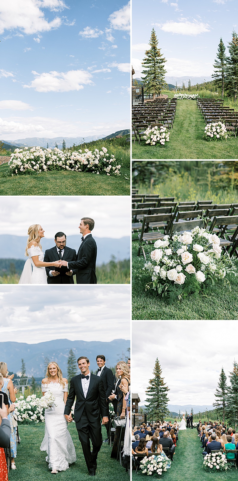 Wedding Ceremony at Moonlight Basin, Montana